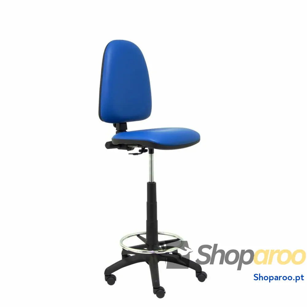 Banqueta Ayna Piqueras y Crespo 4CPSPAZ Azul PVC Pele sintética