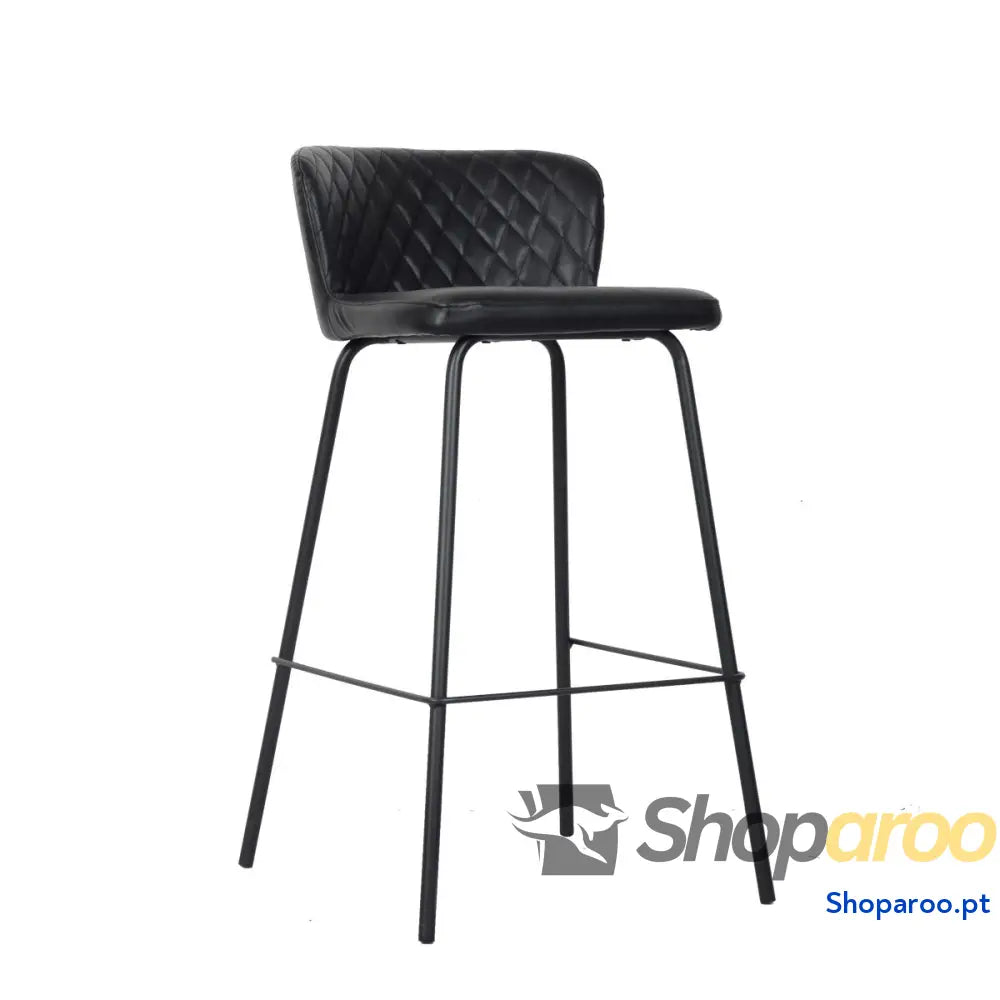 Banqueta DKD Home Decor 40 x 42,5 81,5 cm Preto Azul Metal Marinho