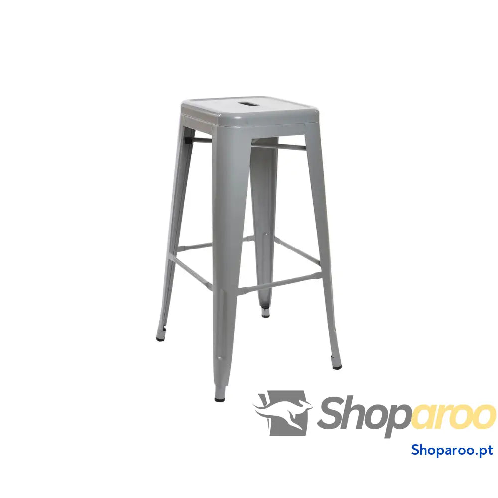 Banqueta DKD Home Decor 43 x 76 cm Cinzento Metal