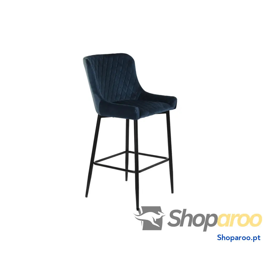 Banqueta DKD Home Decor Azul Marinho Metal 47 x 58 96,5 cm