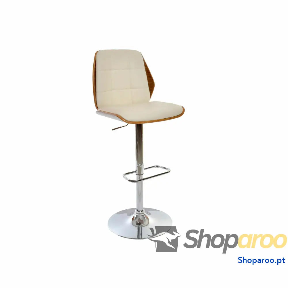 Banqueta DKD Home Decor Castanho Creme Prateado 50 x 52 121 cm