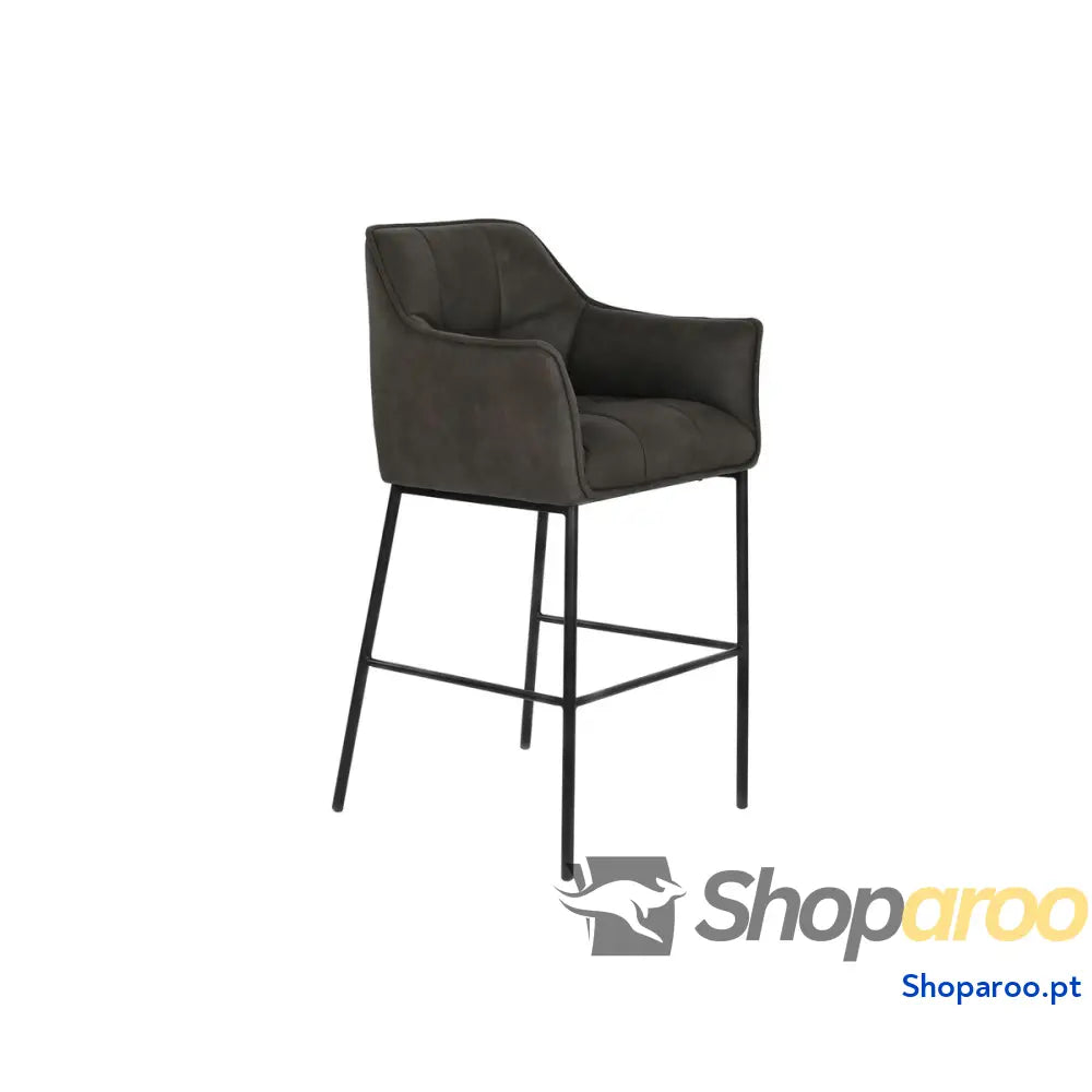 Banqueta DKD Home Decor Catanho escuro Metal 59 x 60 107 cm