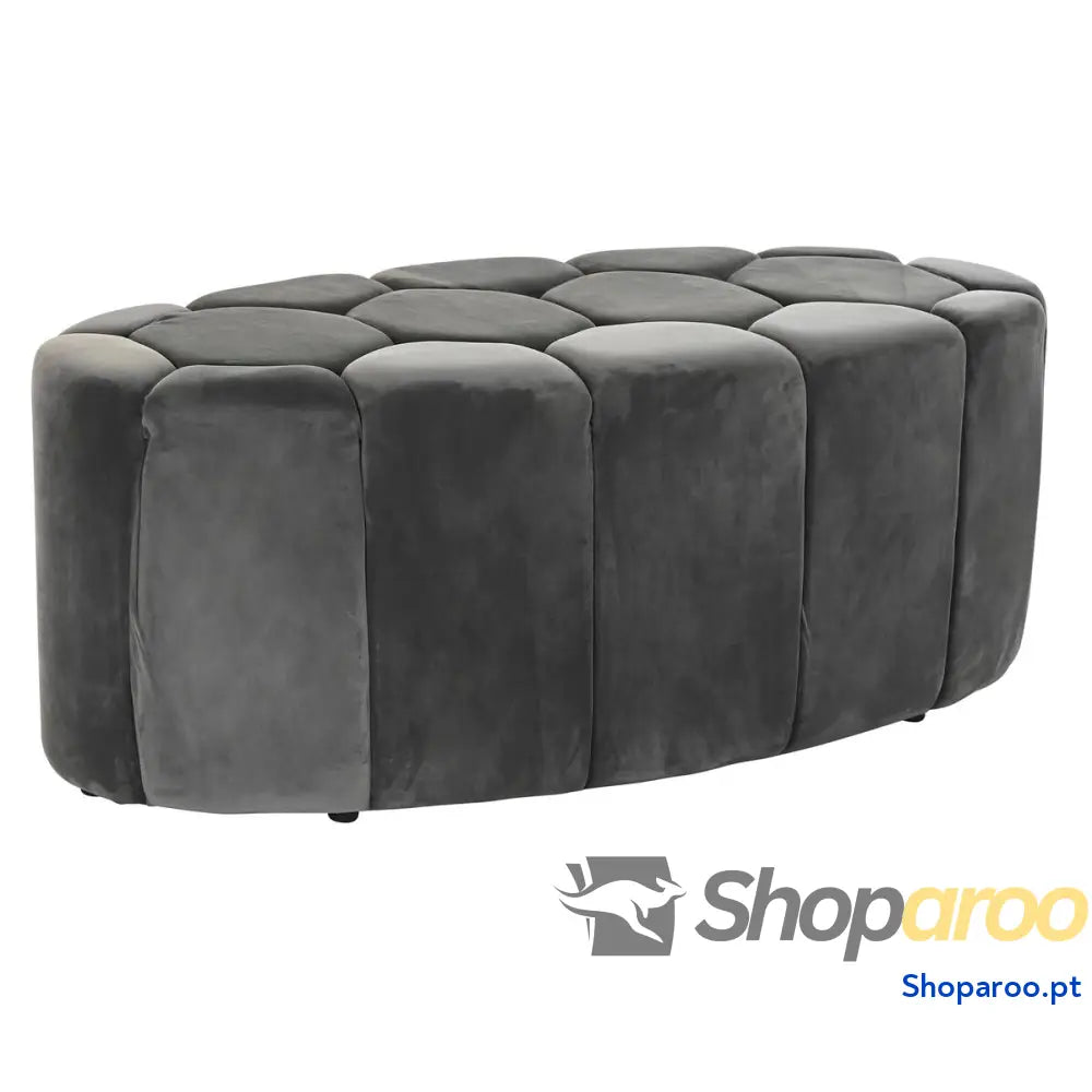Banqueta DKD Home Decor Cinzento Madeira MDF 125 x 53 46,5 cm