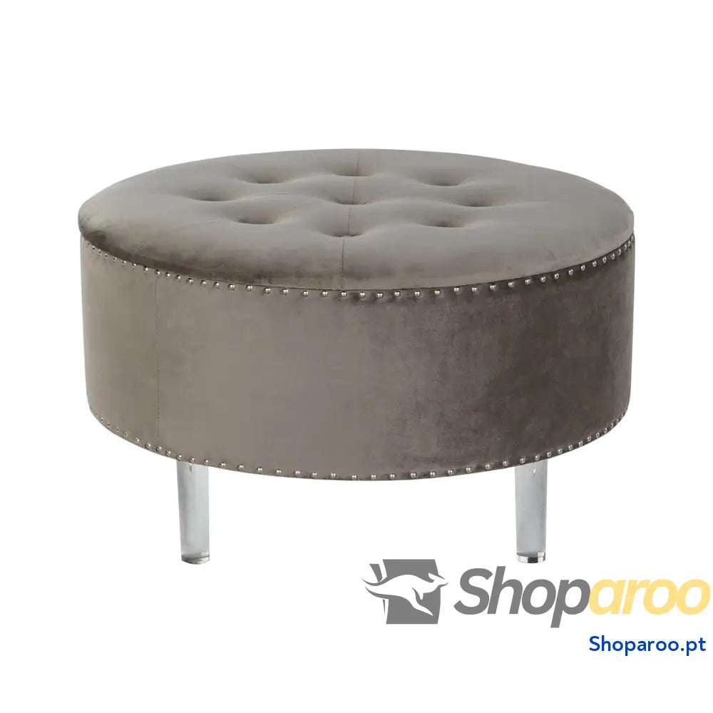 Banqueta DKD Home Decor Cinzento Prateado Madeira MDF 80 x 43 cm