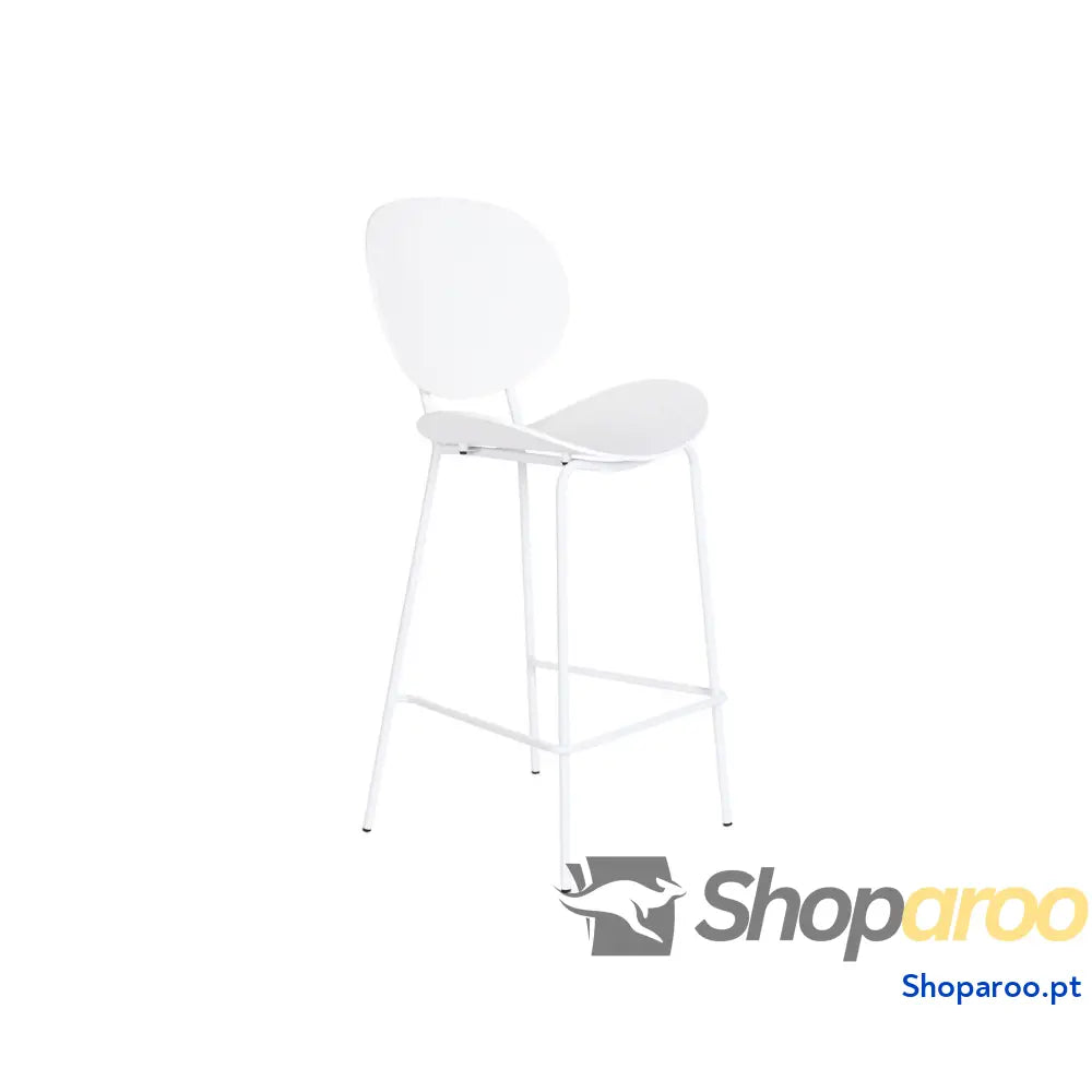 Banqueta DKD Home Decor Preto Metal Branco Polipropileno (52,5 x 49 104 cm)