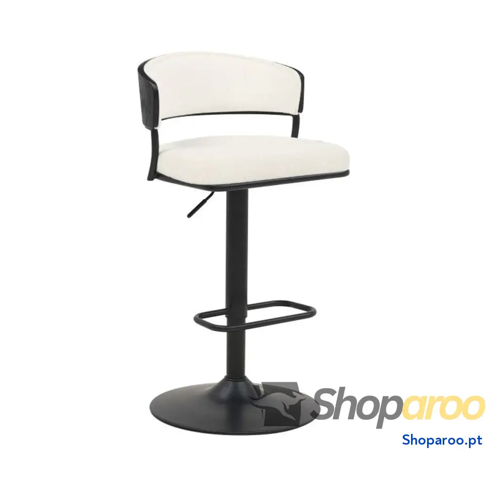 Banqueta Home ESPRIT Branco Metal 48,5 x 48 83,5 cm
