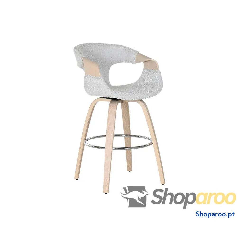 Banqueta Home ESPRIT Cinzento Madeira 55,5 x 52,5 92,5 cm
