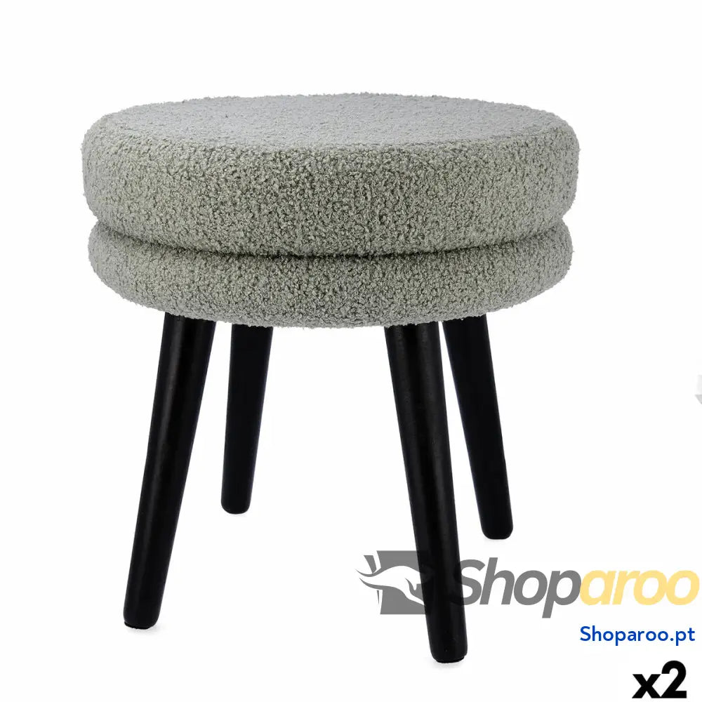 Banqueta Vinthera Moa Madeira 39 x 39,5 cm (2 Unidades)