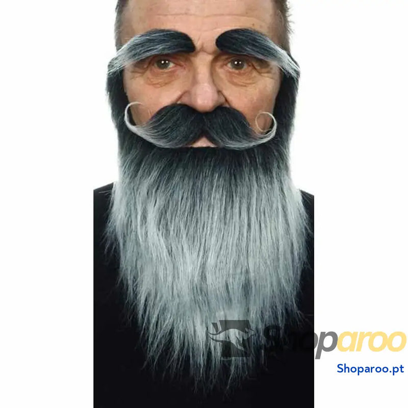 Barba postiça My Other Me Cinzento