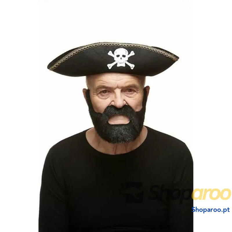 Barba postiça My Other Me Preto Tamanho único Acessório para Fantasia