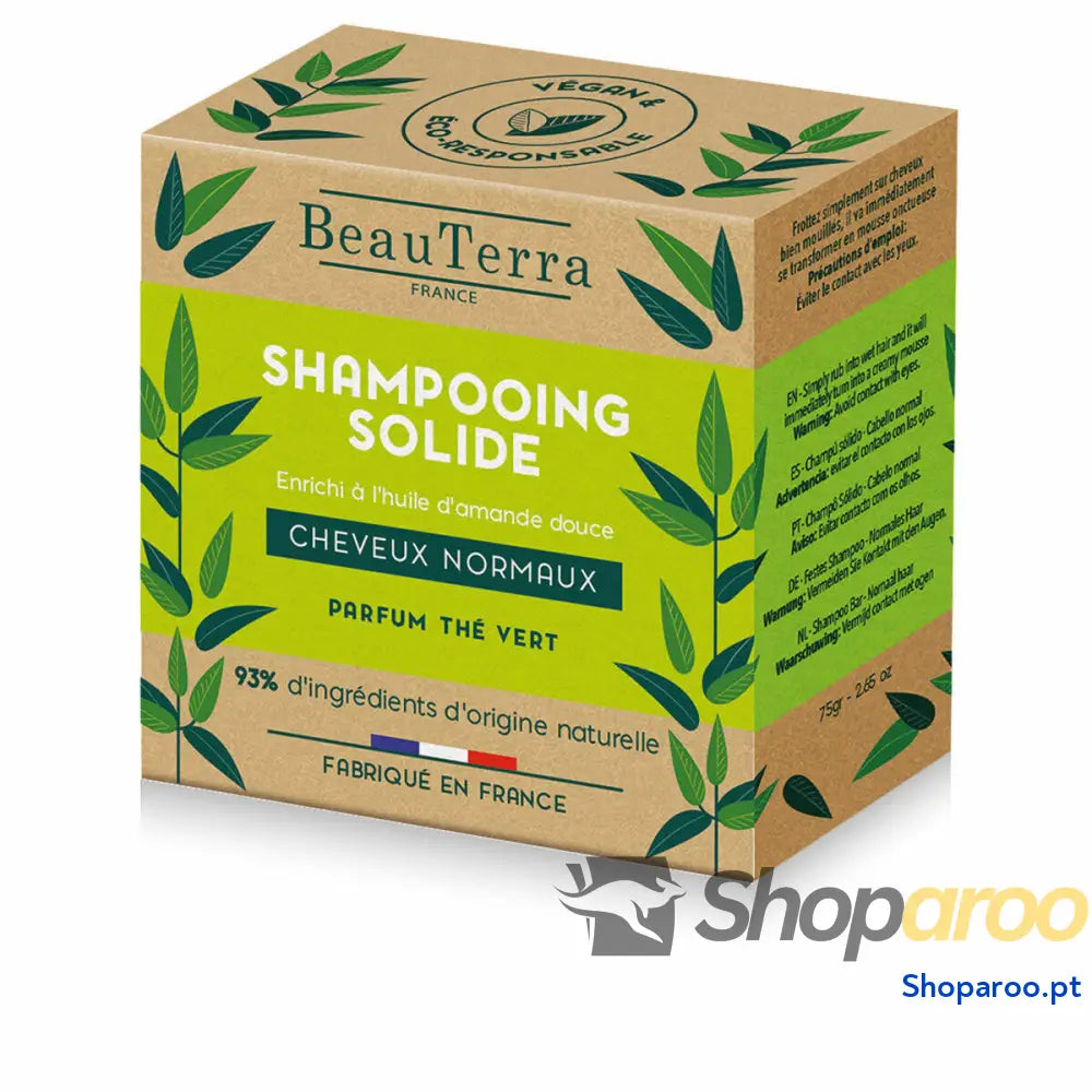 Barra de Champô Beauterra   Chá Verde 75 g