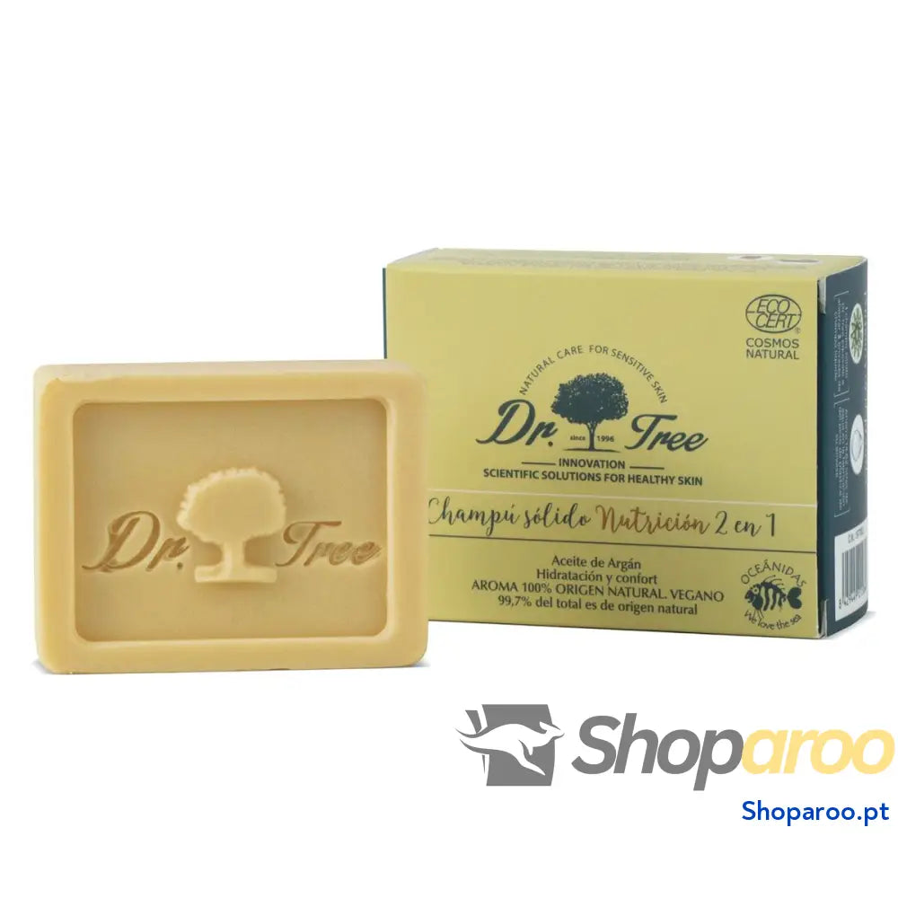 Barra de Champô Dr. Tree 2 em 1 Nutritivo 75 g