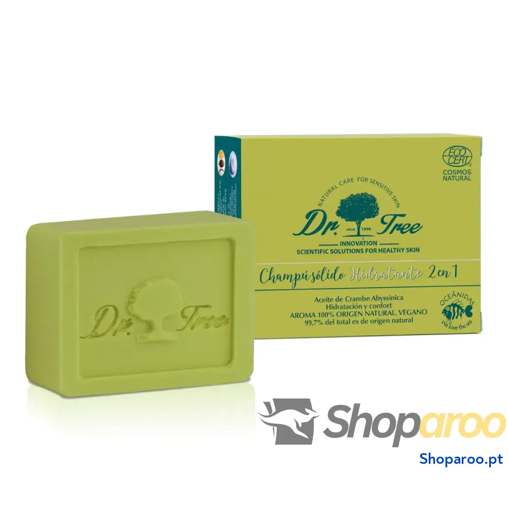Barra de Champô Dr. Tree   Hidratante 75 g