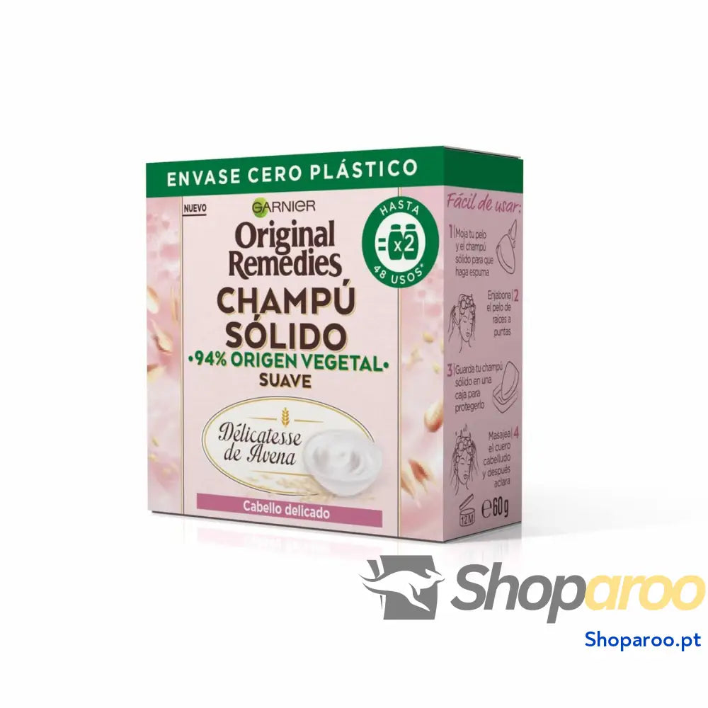 Barra de Champô Garnier Original Remedies Suave Calmante 60 g