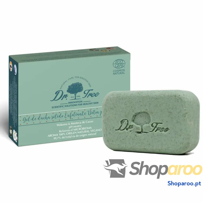 Barra de Gel Dr. Tree Gel De Ducha Sólido Pele sensível Exfoliante 120 g (Hidratante) (Calmante) (Refrescante)