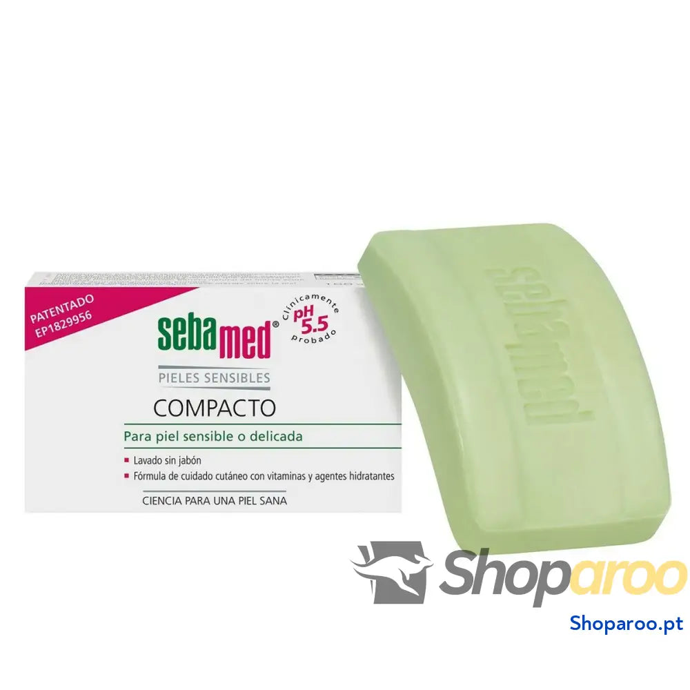 Barra de Gel Sebamed Compacto Sem Sabão Pele sensível 150 g