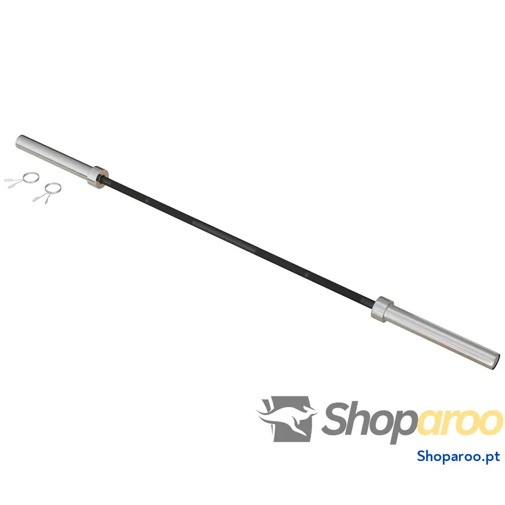 Barra de Pesos Aço 180cm 200kg com Superfície Antiderrapante