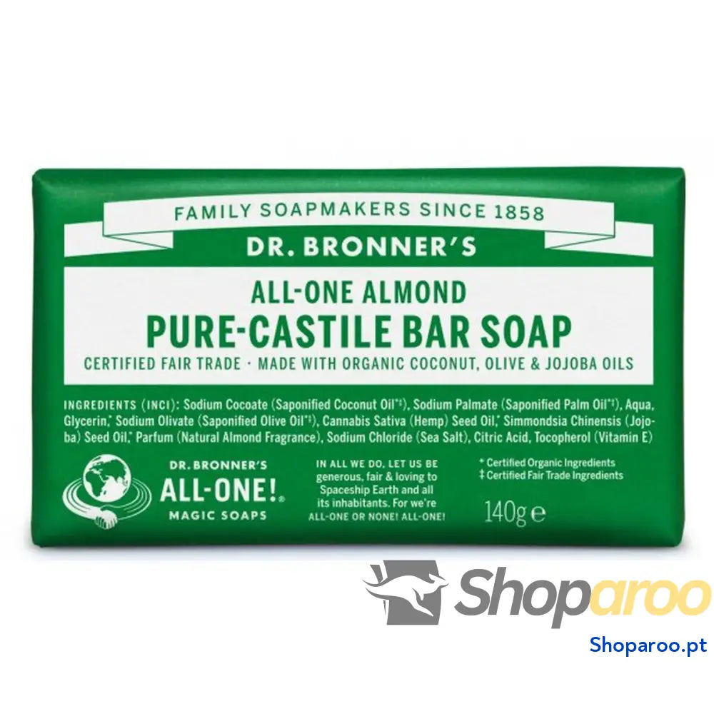 Barra de Sabão Dr Bronner's 140 g Amêndoas