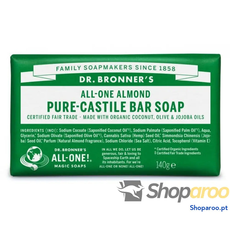 Barra de Sabão Dr Bronner's 140 g Amêndoas