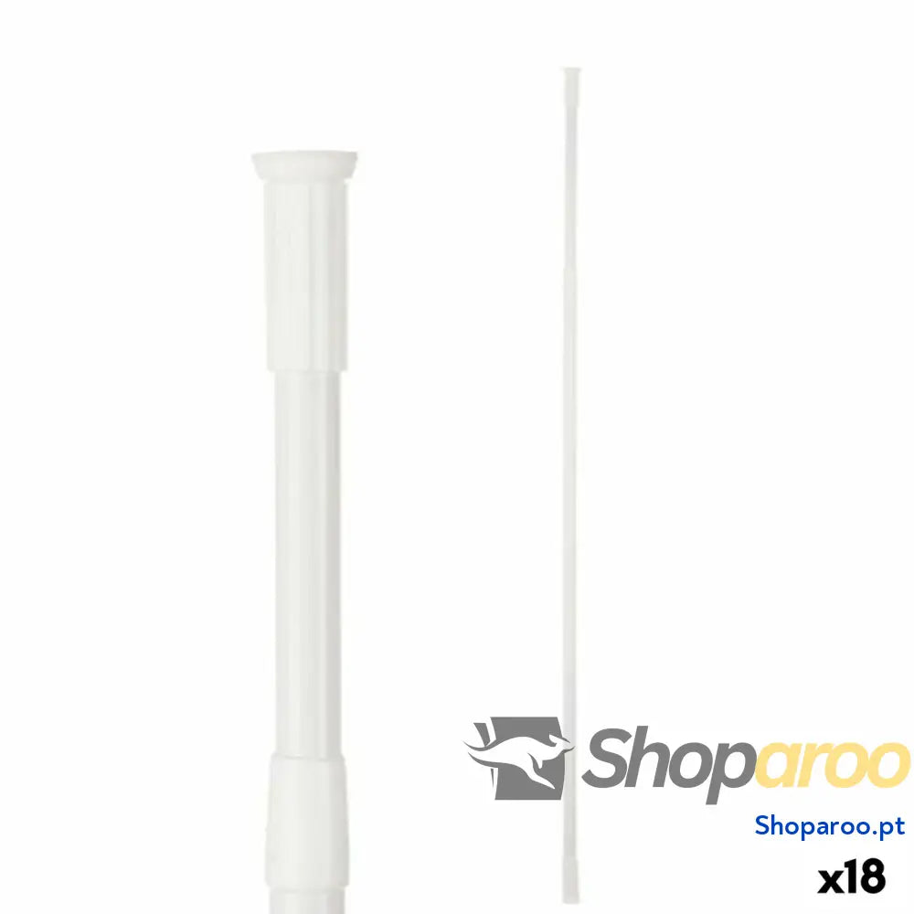 Barra extensível Berilo B0638 110 200CM Branco Alumínio 200 x 2,2 cm De duche (18 Unidades)