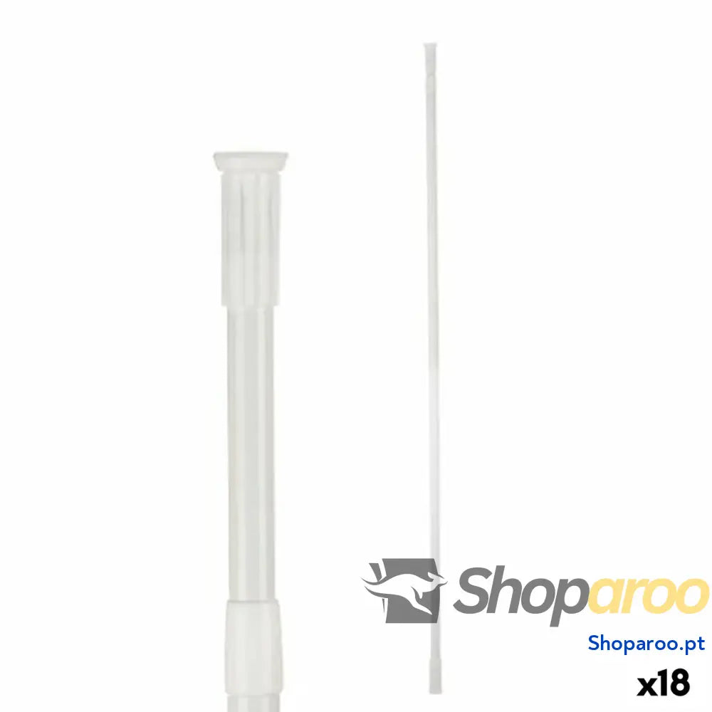 Barra extensível Berilo B0638 140 260CM Branco Alumínio 260 x 2,2 cm De duche (18 Unidades)