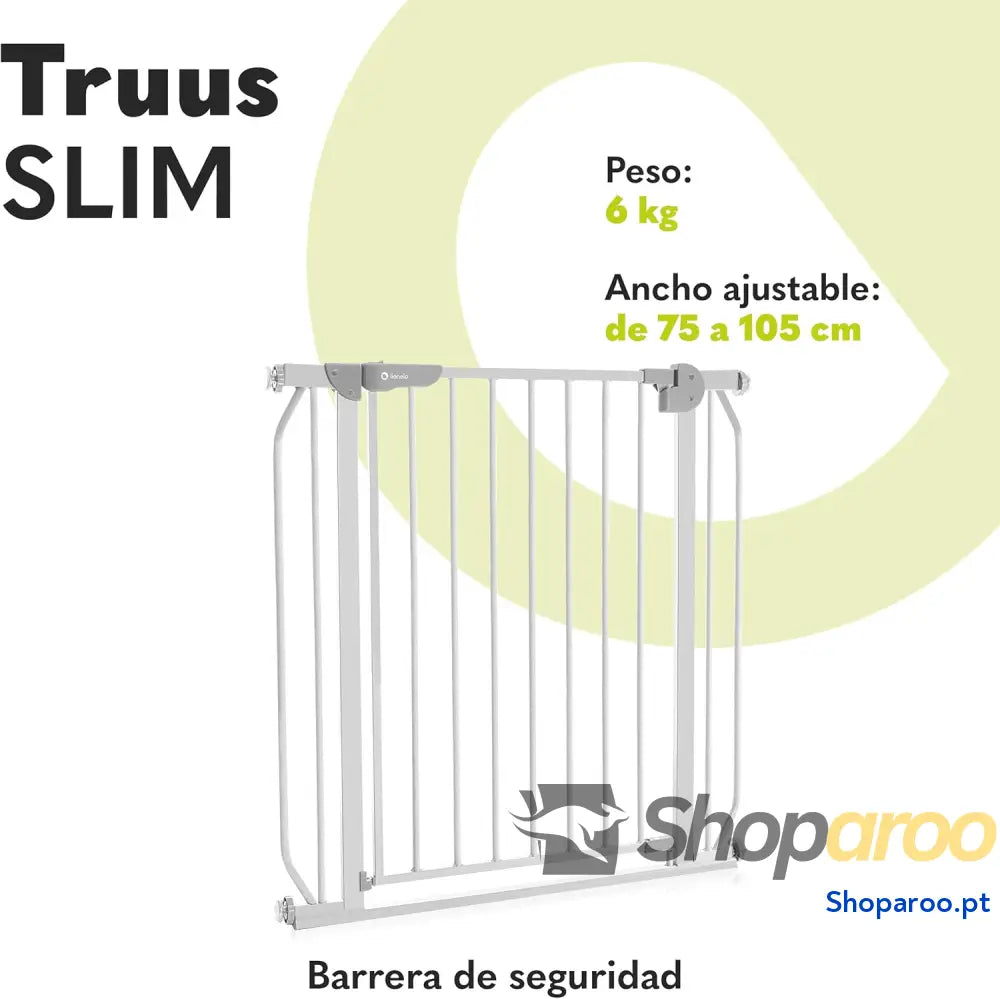Barreira de proteção 75 105 x 3 76,5 cm dupla função AutoStop fecho automático montagem simples cinzento