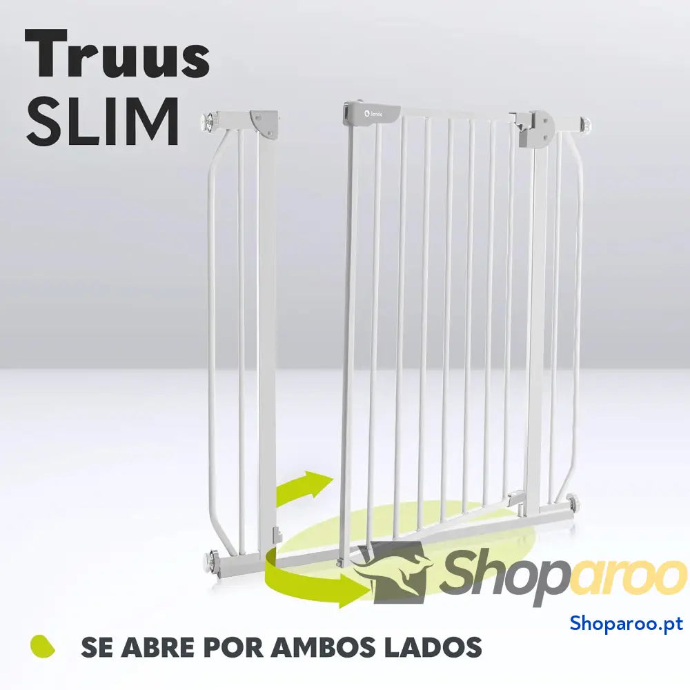 Barreira de proteção 75 105 x 3 76,5 cm dupla função AutoStop fecho automático montagem simples cinzento