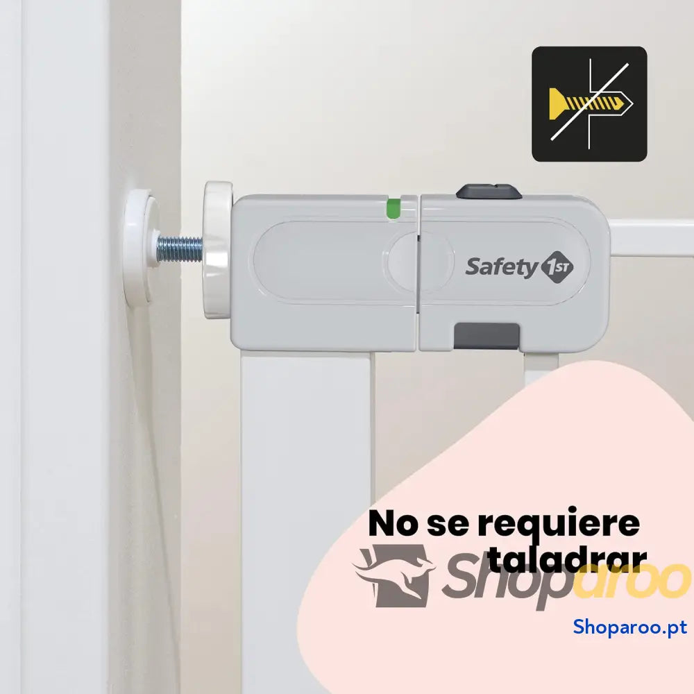 Barreira de segurança branca metálica para portas e escadas porta 80 cm até 136 com extensões adequado bebés crianças