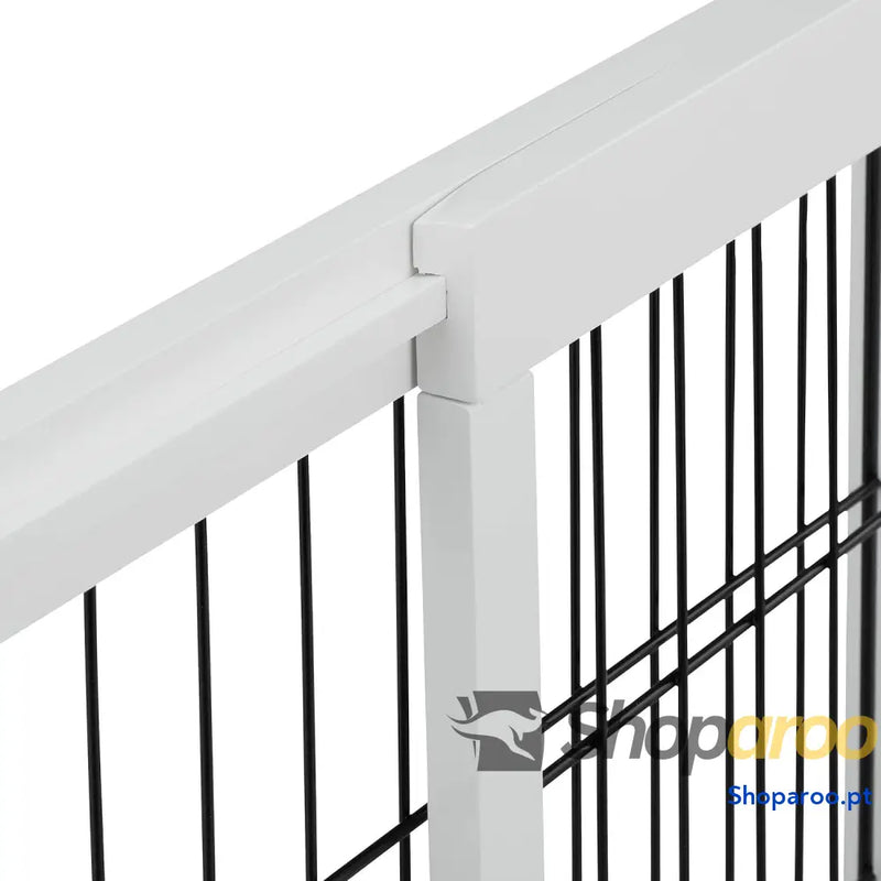 Barreira de segurança crianças e cães cerca protetora para porta ou escada sem perfuração 56 x 70 115 cm branco madeira