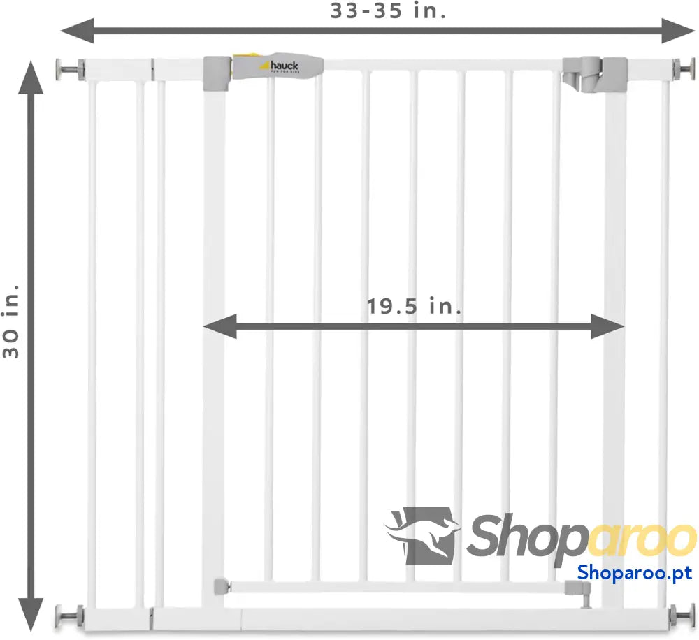 Barreira de segurança crianças para portas e escadas Open N Stop Safety incl. Extensão 9 cm Corrimão escada