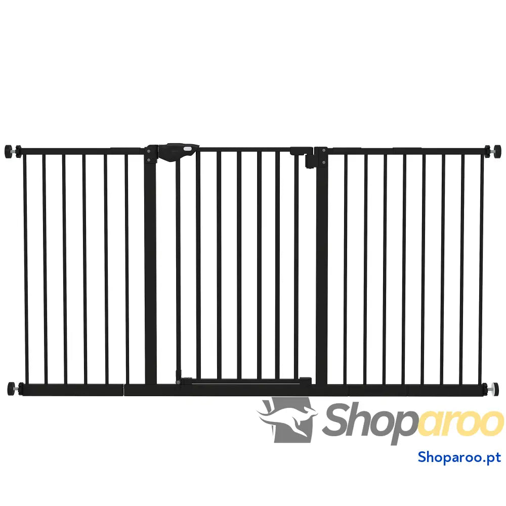 Barreira de Segurança Extensível para Portas e Escadas com Fechamento Automático Sistema Duplo Bloqueio 74-147,5x76,2