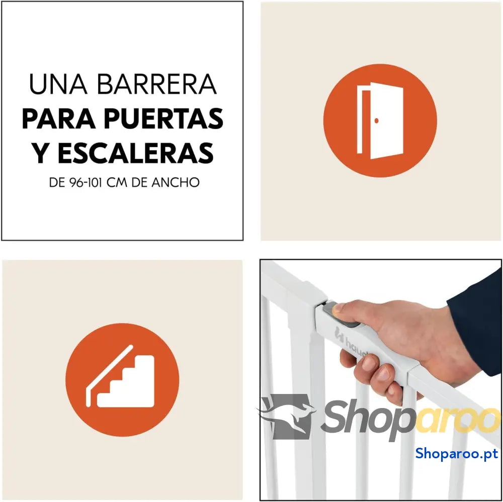 Barreira de segurança para crianças em escadas com extensão 21 cm larguras 96 101 porta bebés sem perfuração cercas