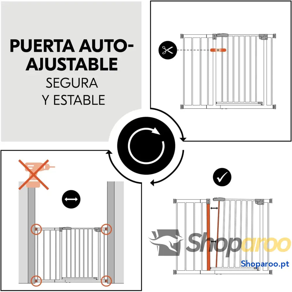 Barreira de segurança para crianças em escadas com extensão 21 cm larguras 96 101 porta bebés sem perfuração cercas