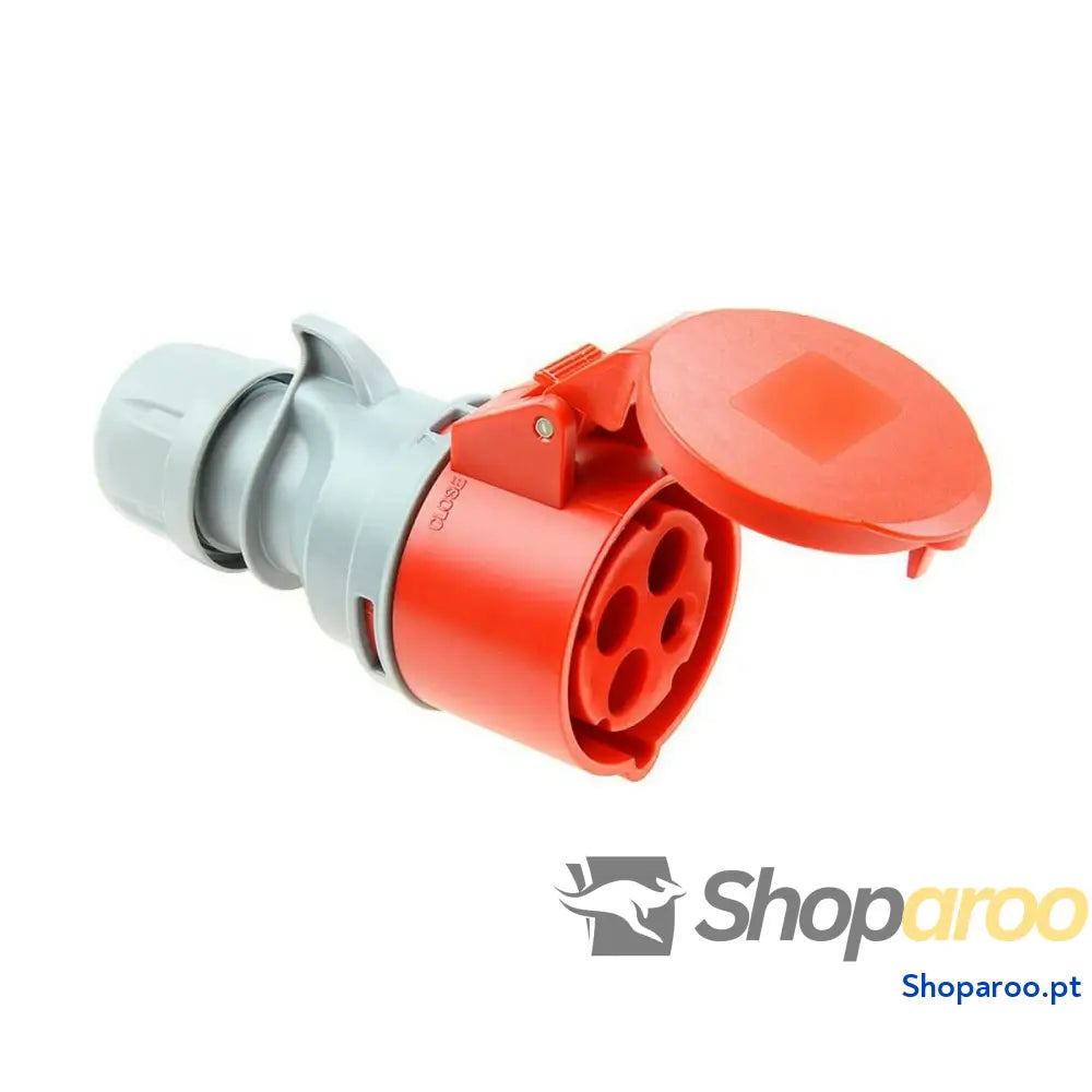 Base de ficha Solera 903142a CETAC Com tampa Vermelho IP44 16 A Aérea