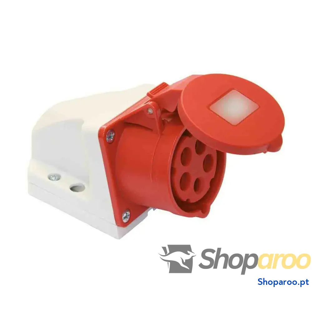 Base de ficha Solera 932154 CETAC Com tampa Vermelho 32 A Superfície