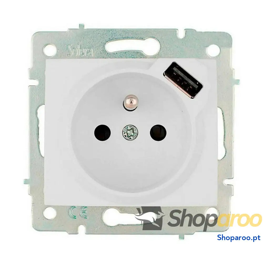 Base de ficha Solera erp60fusb Europeu Bipolar Branco 16 A Engastado