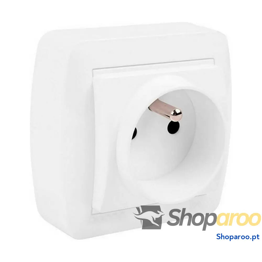 Base de ficha Solera mur60fu Francês Bipolar Branco 16 A Superfície