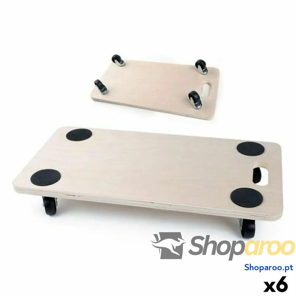 Base de Madeira com Rodas Bricotech (57,5 x 29 1,8 cm) 57,5 cm