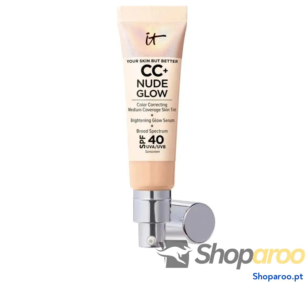 Base de Maquilhagem Cremosa It Cosmetics CC + Nude Glow Light Medium Spf 40 32 ml