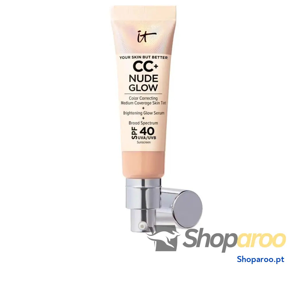 Base de Maquilhagem Cremosa It Cosmetics CC + Nude Glow neutral medium Spf 40 32 ml