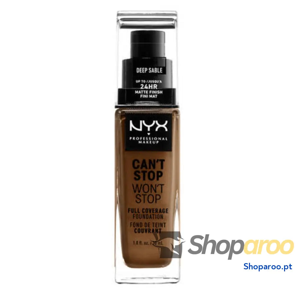 Base de Maquilhagem Cremosa NYX Can't Stop Won't Stop Deep Sable (30 ml)