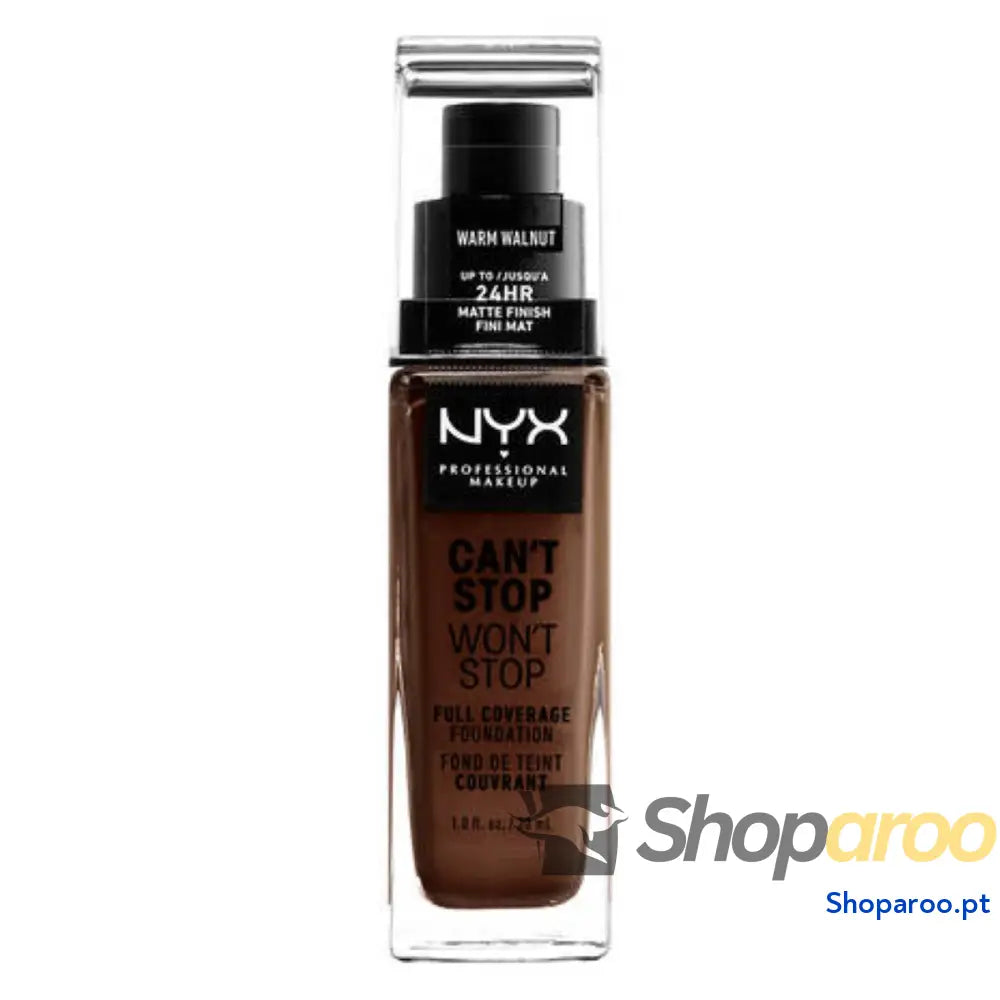 Base de Maquilhagem Cremosa NYX Can’t Stop Won’t warm walnut (30 ml)