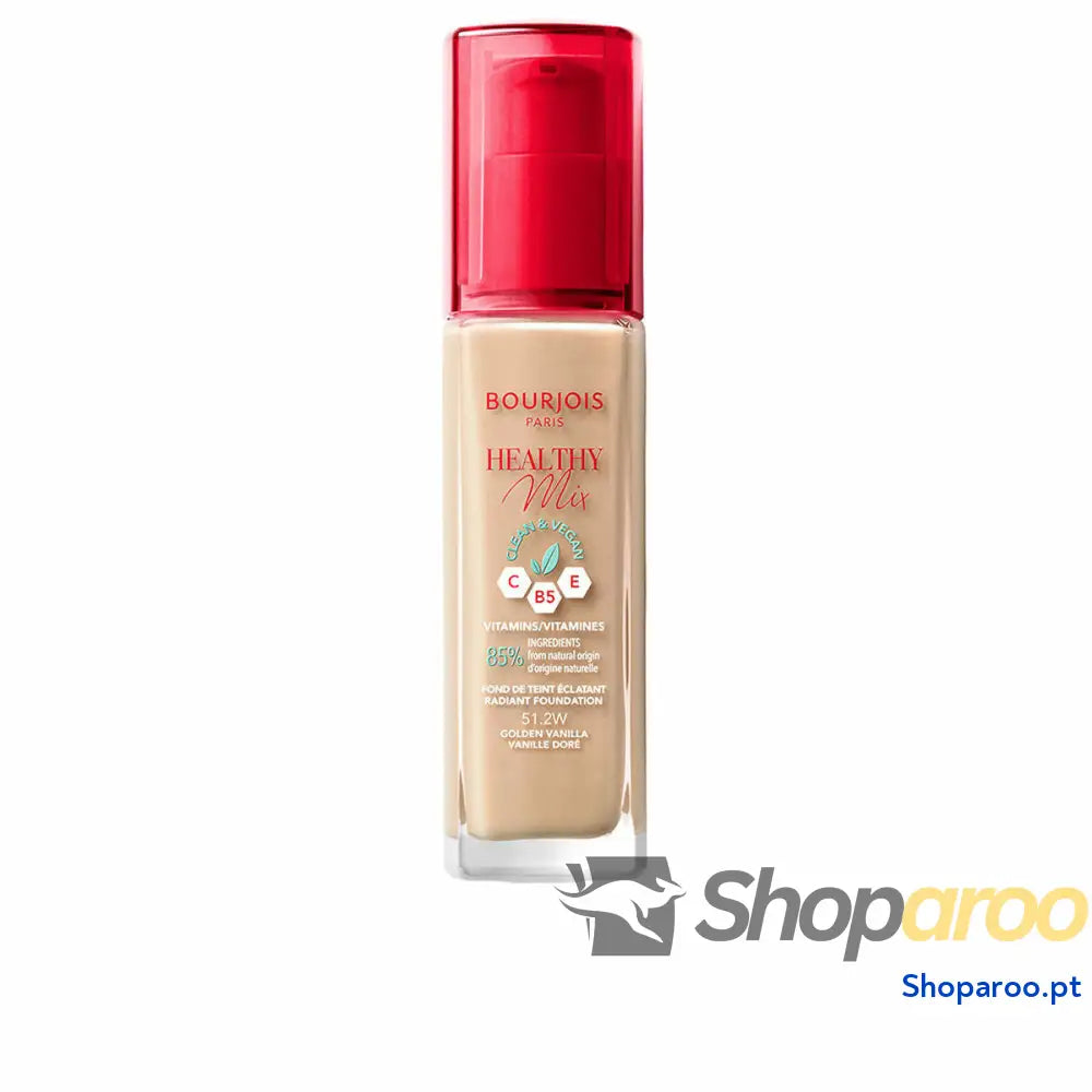 Base de Maquilhagem Fluida Bourjois Healthy Mix 30 ml Nº 51.2W Golden vanilla