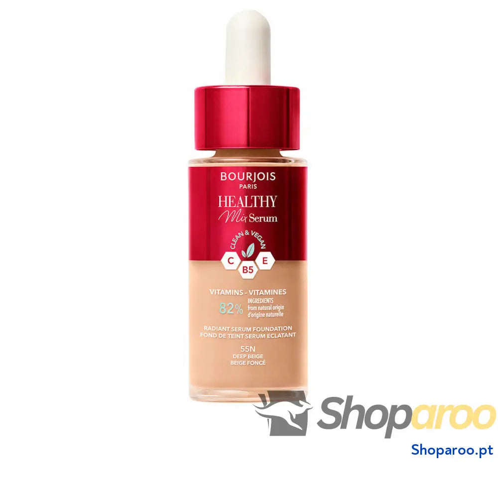 Base de Maquilhagem Fluida Bourjois Healthy Mix Sérum Nº 55N Deep beige 30 ml