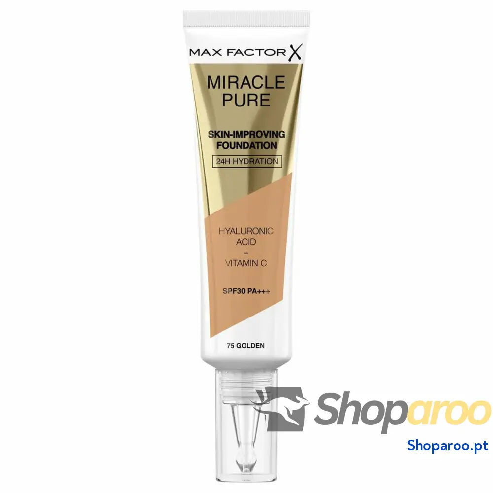Base de Maquilhagem Fluida Max Factor Miracle Pure 75-golden SPF 30 (30 ml)