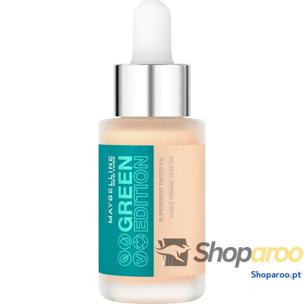 Base de Maquilhagem Fluida Maybelline Green Edition Nº 40 Óleo (20 ml)