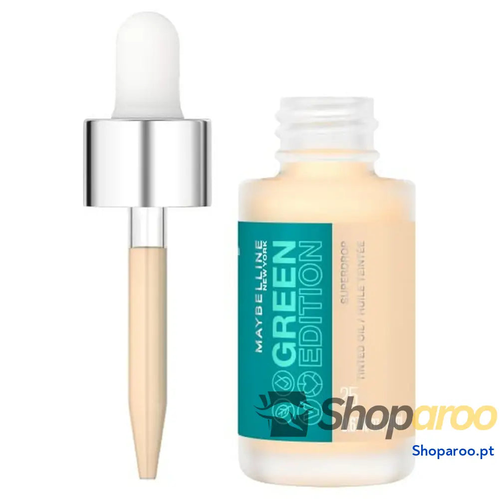 Base de Maquilhagem Fluida Maybelline Green Edition Óleo Nº 25 (20 ml)