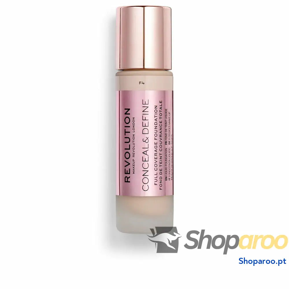 Base de Maquilhagem Fluida Revolution Make Up Conceal & Define F4 (23 ml)