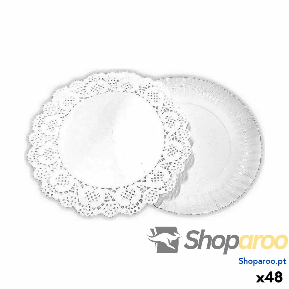 Base para bolo Algon Branco 16 x 1,5 cm Redonda (4 Peças) (48 Unidades)