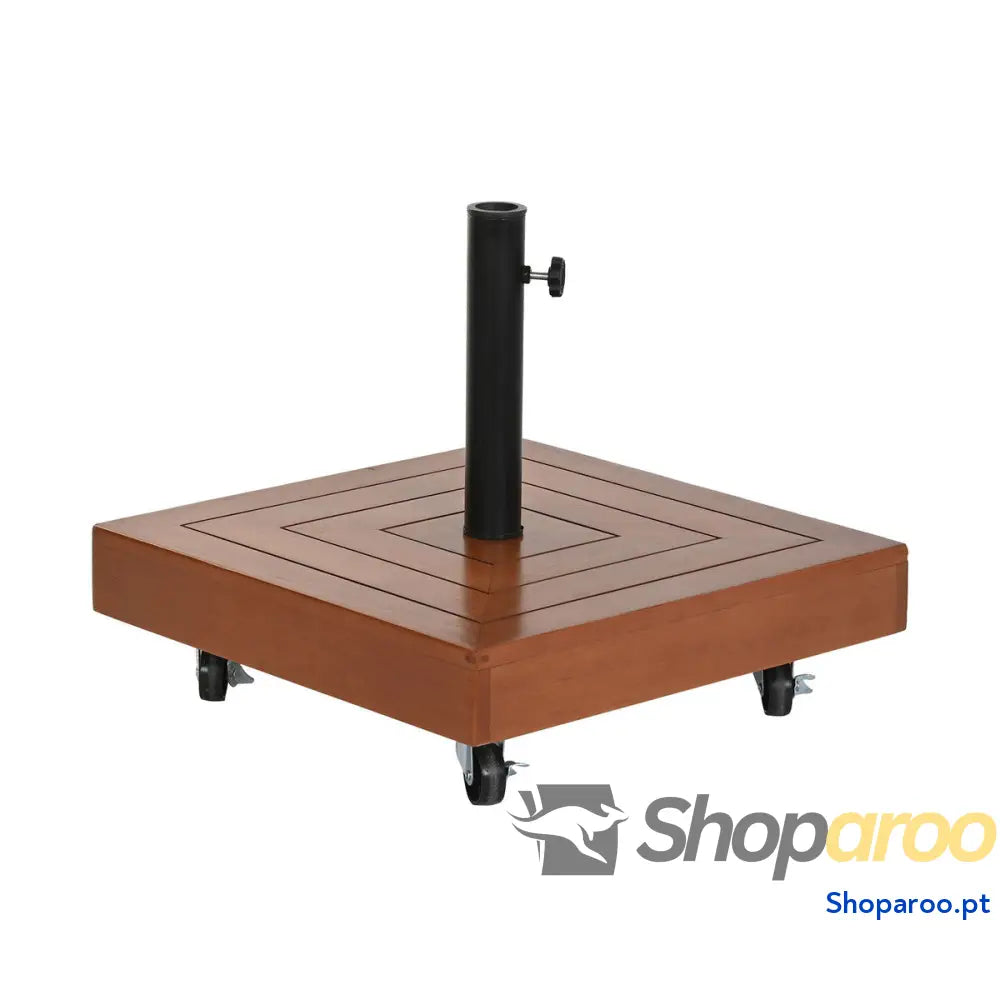 Base para Guarda-Sol DKD Home Decor Natural Preto Metal Granito Betão (48 x 48 x 39 cm)